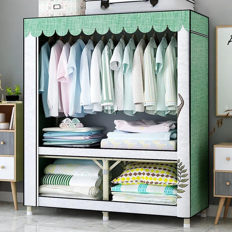 Hedendaagse stijl garderobe stalen slaapkamer garderobe kast met deur