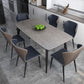 Modern Rectangle Dinette Set 1/2/5/7 Pieces Sintered Stone Top Dining Table Set Clearhalo 'Dining Room Sets' 'Dining Tables & Seating' 'dining_room_set' 'furn' 'furn_dining_room_set' 'Furniture' 'furniture_dining_room_set' 'Kitchen & Dining Furniture' 1200x1200_3d69a64c-f605-4758-a122-4e4fea08fa5e