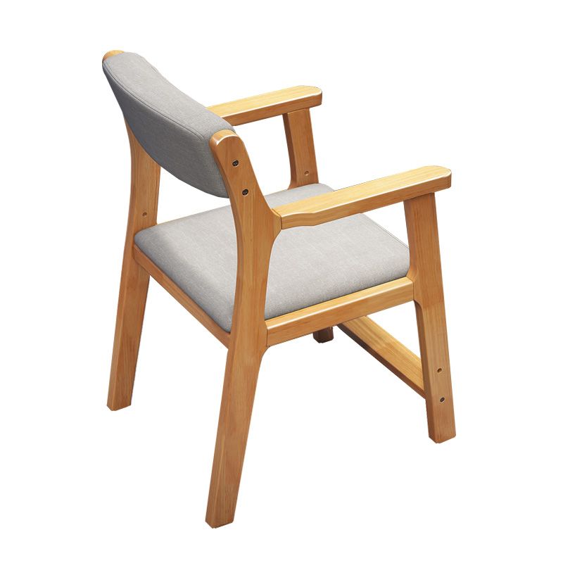 Contemporary Wood Side Chair Open Back Dining Side Arm Chair for Home Use Clearhalo ' kitchen&dining_furn' 'Dining Chairs' 'Dining Tables & Seating' 'dining_chair' 'furn' 'furn_dining_chair' 'Furniture' 'furniture_dining_chair' 'Kitchen & Dining Furniture' 'kitchen' 1200x1200_3d6a1d15-8196-4193-885c-e07c16f55915