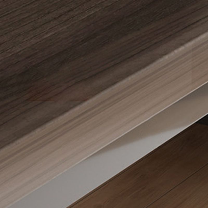 29.53 "H Moderne Office Desk Antique Finish Writing Desk met metalen benen