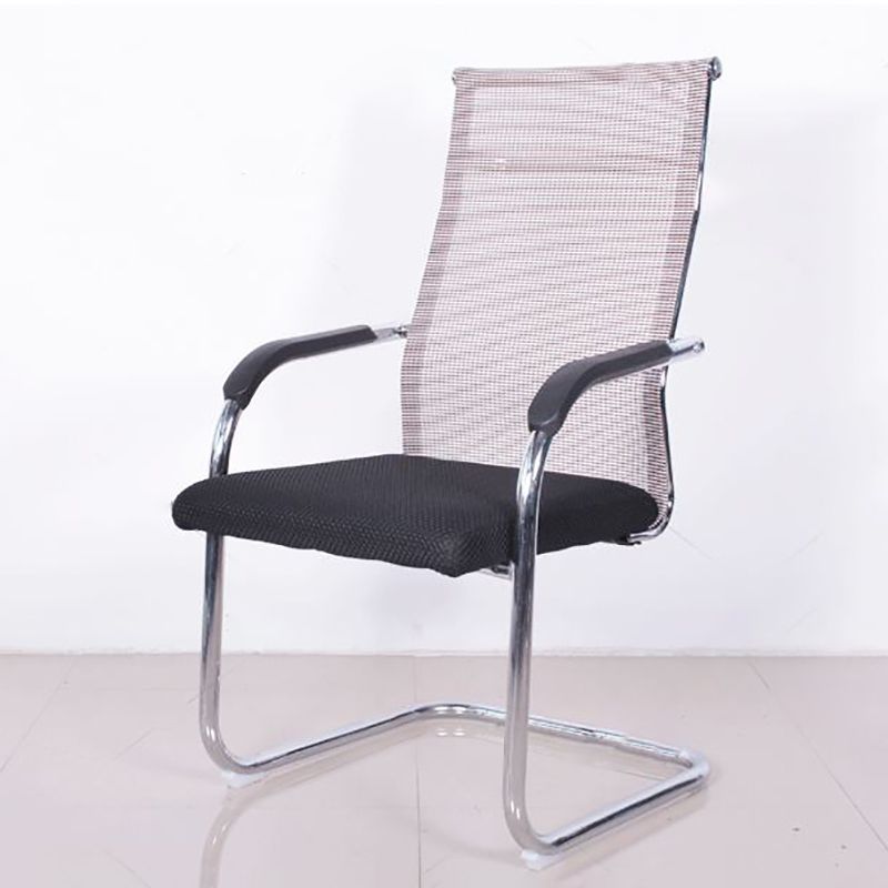 Modern Black Steel Desk Chair with Mid Back and High Back Home Office Chair Clearhalo 'furn' 'furn_office_chair' 'Furniture' 'Office Chairs' 'Office Furniture' 'office_chair' 1200x1200_3d6a93e7-a7d1-442e-8666-c8ad3e5eeadc
