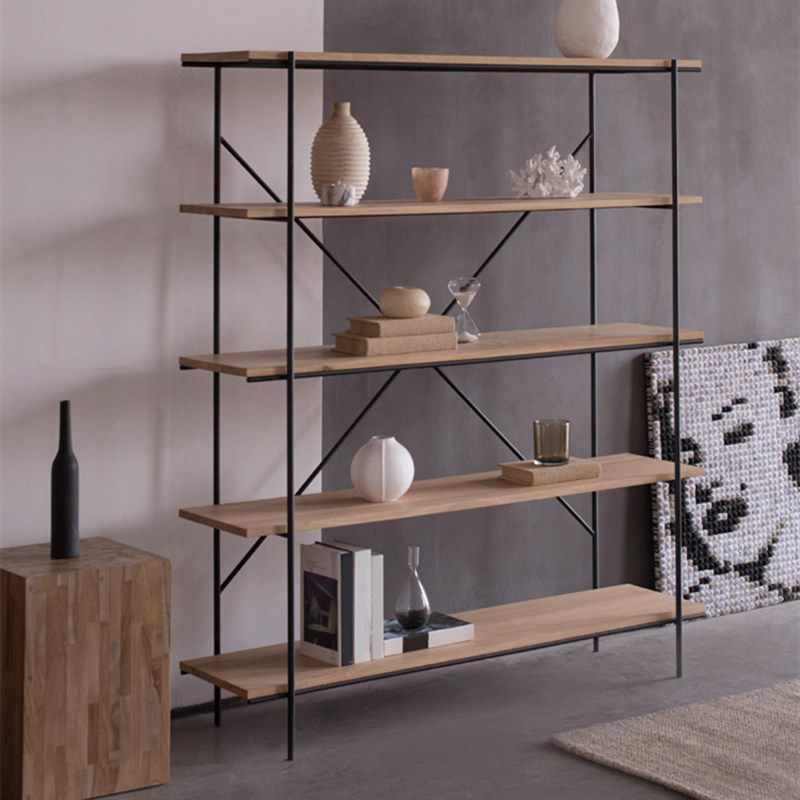 Modern Bookshelf Solid Wood Bookcase With Rectangular Shelves Clearhalo 'Bookcases' 'furn' 'furn_bookcases' 'Furniture' 'furniture_bookcases' 'Office Furniture' 1200x1200_3d6bc164-a995-4fa0-bd92-cd58a8cedaa3