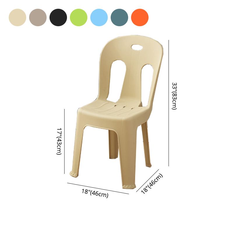 Modern Dining Slat Back Chair Plastic Dining Armless Side Chairs Clearhalo ' kitchen&dining_furn' 'Dining Chairs' 'Dining Tables & Seating' 'dining_chair' 'furn' 'furn_dining_chair' 'Furniture' 'furniture_dining_chair' 'Kitchen & Dining Furniture' 'kitchen' 1200x1200_3d6d165b-5cb2-45fa-b3be-5d733f33045c