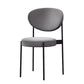 Glam Style Upholstered Side Chair Open Back Stackable Dining Chair Clearhalo 'Dining Chairs' 'Dining Tables & Seating' 'dining_chair' 'furn' 'furn_dining_chair' 'Furniture' 'furniture_dining_chair' 'Kitchen & Dining Furniture' 1200x1200_3d6d1d0d-fb5e-4a4d-8839-08c764331385