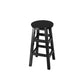 Silla alta redonda de madera maciza sin respaldo Silla de mostrador de madera industrial con 4 patas