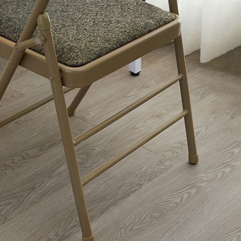 Contemporary Side Chair Home Metal Folding Open Back Armless Dining Side Chair Clearhalo ' kitchen&dining_furn' 'Dining Chairs' 'Dining Tables & Seating' 'dining_chair' 'furn' 'furn_dining_chair' 'Furniture' 'furniture_dining_chair' 'Kitchen & Dining Furniture' 'kitchen' 1200x1200_3d6d8f65-d9c0-4abc-95b3-1c981749f698