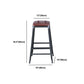 Industrial Armless Counter Stool Iron Cafe Bar Stool with Leather Cushion Clearhalo 'Bar Furniture' 'Bar Stools' 'bar_stools' 'furn' 'furn_bar_stools' 'Furniture' 'furniture_bar_stools' 'Kitchen & Dining Furniture' 1200x1200_3d6fd5c5-de14-42b6-99fb-aef136865960