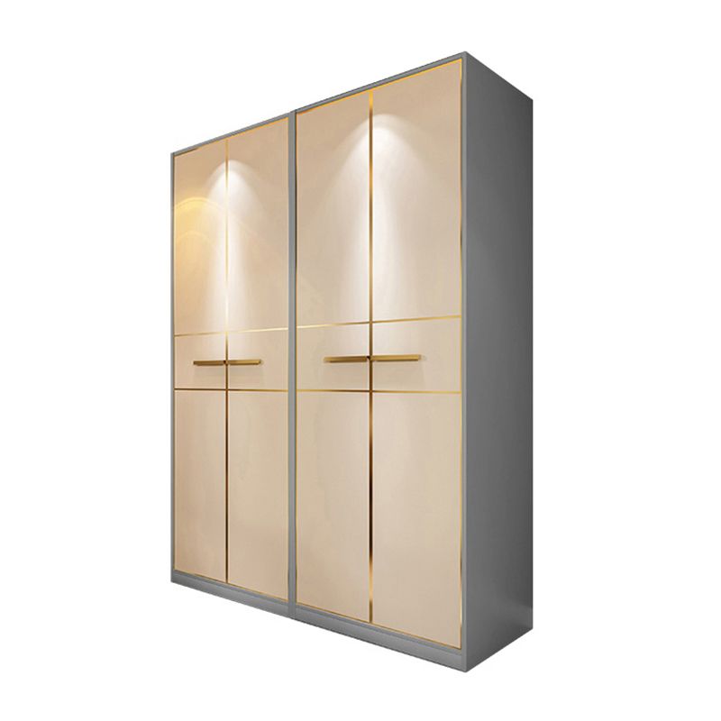 Contemporary Style Wardrobe Wood Wardrobe Closet for Bedroom Clearhalo 'Armoires & Wardrobes' 'armoires_wardrobes' 'Bedroom Furniture' 'furn' 'furn_armoires_wardrobes' 'Furniture' 1200x1200_3d7029bf-ef56-4f39-850f-4031d7c7ab7c
