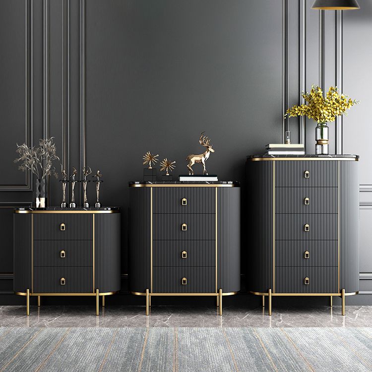 Modern Style Stone Buffet Sideboard 31.5"W Dining Room Buffet Server with Drawer Clearhalo 'buffet_sideboard' 'Buffets & Sideboards' 'Furniture' 'furniture_buffet_sideboard' 'Kitchen & Dining Furniture' 1200x1200_3d71629c-f22a-4c6d-bd35-0a2462adf665