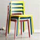 Plastic Scandinavian Armless Chair Stacking Indoor-Outdoor Chair