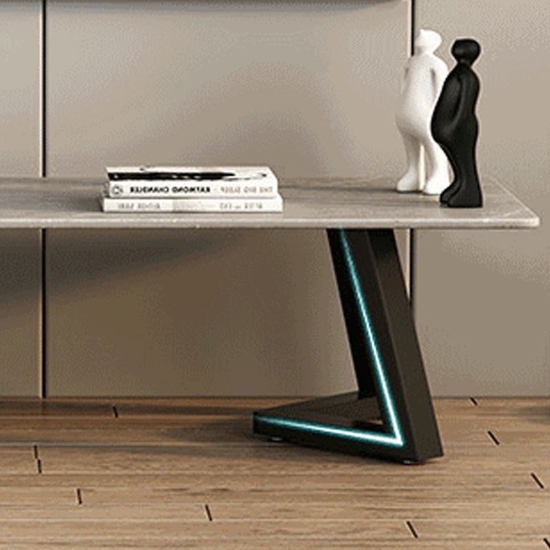 モダンな16 "Wテレビメディアスタンドストーンオープンシェルフテレビスタンドコンソール