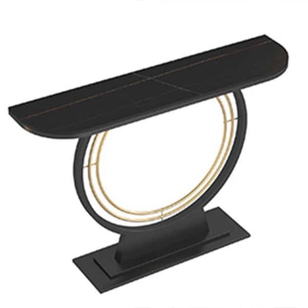 11 "breit zeitgenössischer Konsolentisch Stein Halbmond Endtisch