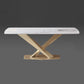 Luxury Sintered Stone Dining Table Rectangle Shape Table with Single Pedestal Base Clearhalo ' dining_table' 'Dining Tables & Seating' 'Dining Tables' 'furn' 'furn_dining_table' 'Furniture' 'furniture_dining_table' 'Kitchen & Dining Furniture' 'kitchen&dining_furn' 'kitchen' 'kitchen_dining_table' 1200x1200_3d75c3b6-141a-43ce-9969-d2cb3c49429d