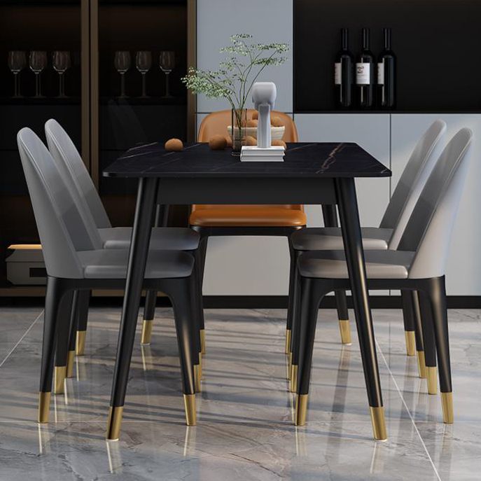 Nordic 1/4/5/7 Pieces Dining Set Rectangle Stone Dining Table for Dining Room Clearhalo 'Dining Room Sets' 'Dining Tables & Seating' 'dining_room_set' 'furn' 'furn_dining_room_set' 'Furniture' 'Kitchen & Dining Furniture' 1200x1200_3d782c4f-2c51-4d3c-8668-9ae2a6daefdc
