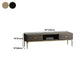 15.75 "W TV Style Industrial Style Brown Wood TV Console avec tiroir