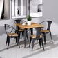 Industrial Style Solid Wood Dining Table Brown Table with Black Frame for Dinning Room Clearhalo ' dining_table' 'Dining Tables & Seating' 'Dining Tables' 'furn' 'furn_dining_table' 'Furniture' 'furniture_dining_table' 'Kitchen & Dining Furniture' 'kitchen&dining_furn' 'kitchen' 'kitchen_dining_table' 1200x1200_3d7ab372-0605-4968-afea-340f652d0ffd