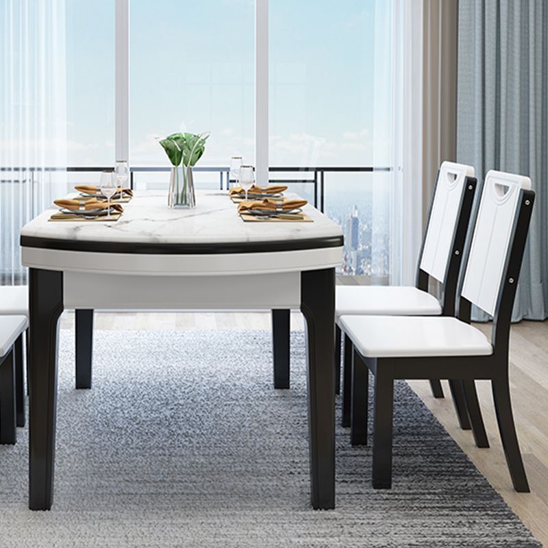 Mesa de comedor abatible Mesa de comedor contemporánea de 4 patas