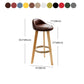 Scandinavian Restaurant Footrest Stool Matte Finish Upholstered Bar Stools Clearhalo 'Bar Furniture' 'Bar Stools' 'bar_stools' 'furn' 'furn_bar_stools' 'Furniture' 'furniture_bar_stools' 'Kitchen & Dining Furniture' 1200x1200_3d7c6c06-ebcb-4afb-bad2-0afc29bc2d20