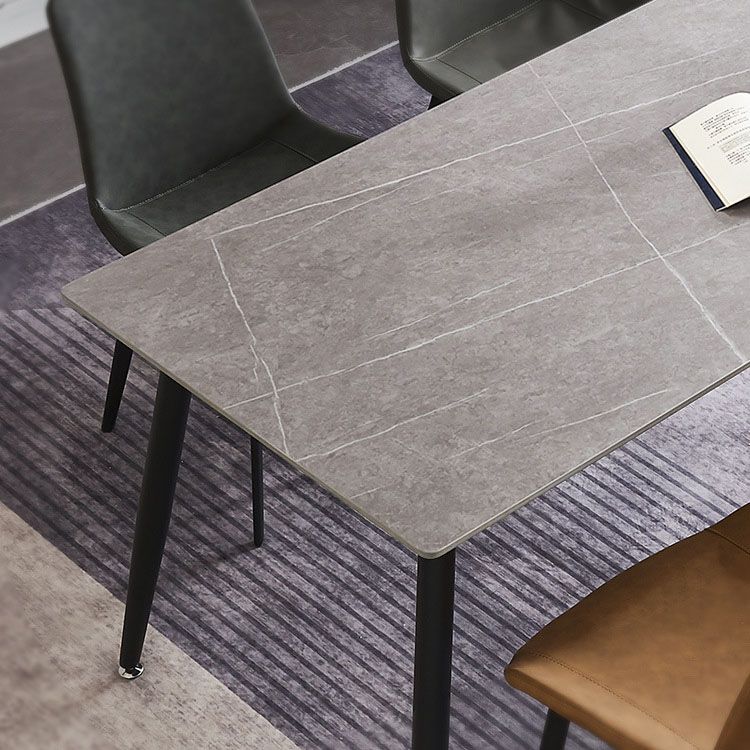 Modern 1/2/4/5/7 Pieces Dining Set Rectangle Stone Dining Table for Kitchen Clearhalo 'Dining Room Sets' 'Dining Tables & Seating' 'dining_room_set' 'furn' 'furn_dining_room_set' 'Furniture' 'Kitchen & Dining Furniture' 1200x1200_3d7eaab7-0319-42ae-996c-aae38568810a
