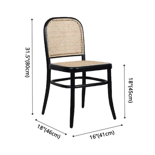 Contemporary Kitchen Opening Back Dining Side Chair Solid Wood Dining Side Chair Clearhalo ' kitchen&dining_furn' 'Dining Chairs' 'Dining Tables & Seating' 'dining_chair' 'furn' 'furn_dining_chair' 'Furniture' 'furniture_dining_chair' 'Kitchen & Dining Furniture' 'kitchen' 1200x1200_3d819083-6674-49a8-a605-f5023e2c17e2