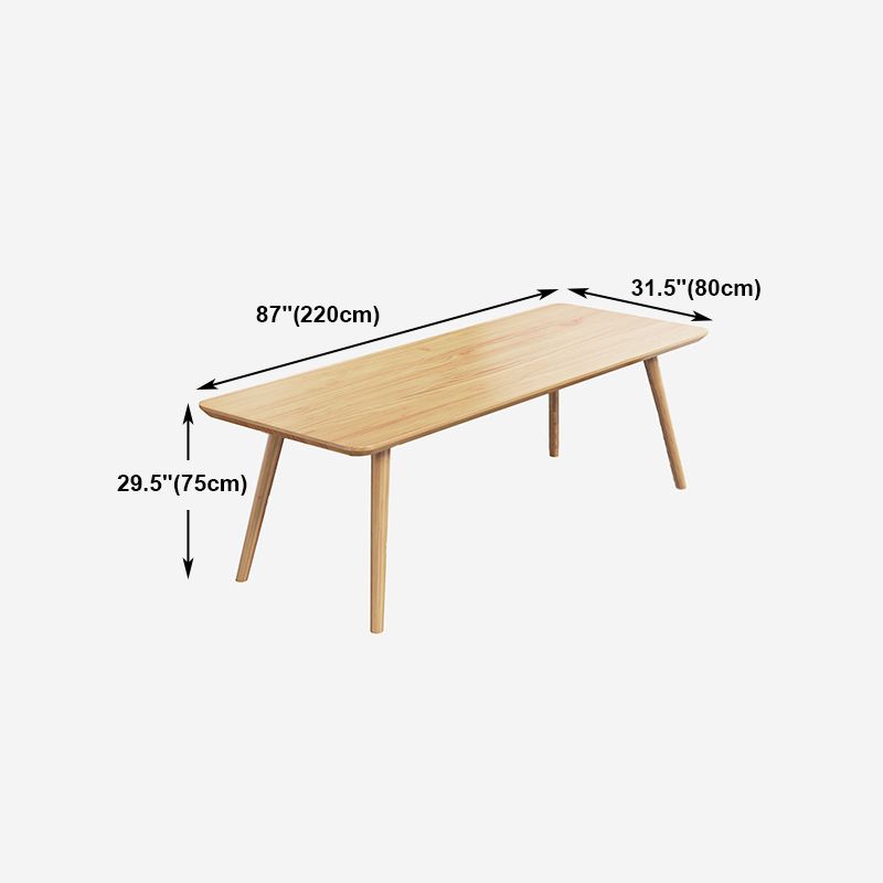 Bureau d'écriture de style contemporain en bois massif de bureau de réunion