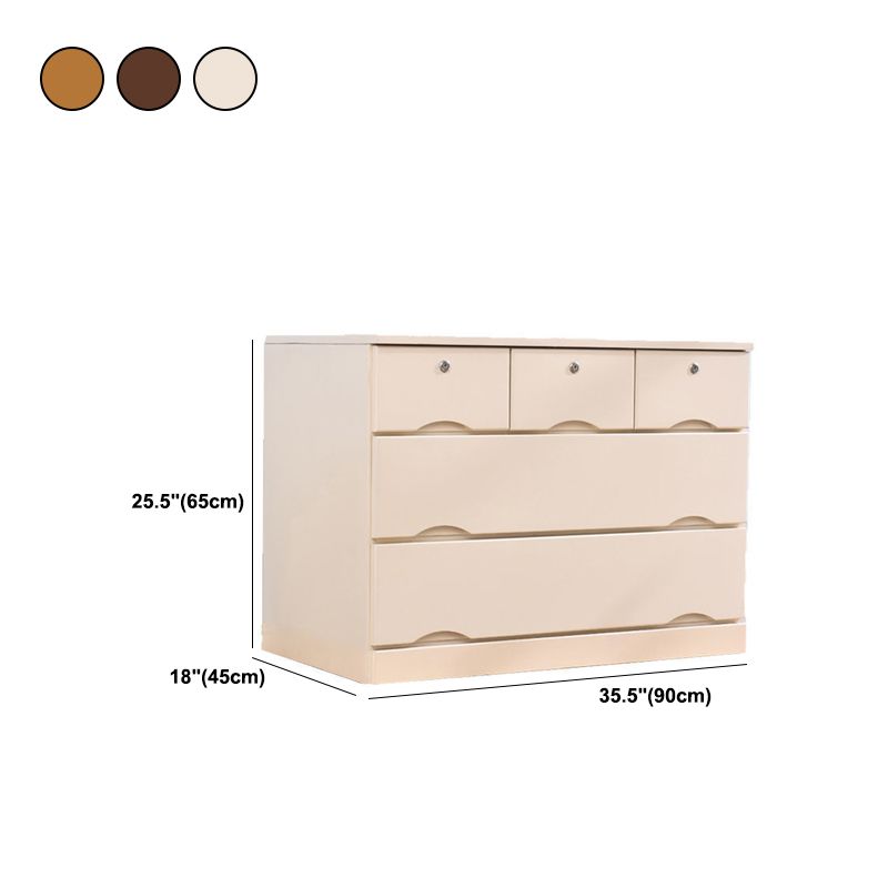 Traditional Solid Wood Storage Chest Soft-Close Drawers Bedroom Dresser
