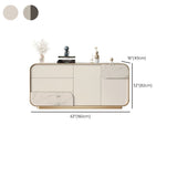 Armadietto contemporaneo di sideboard con cassetti del tavolo di sideboard in legno