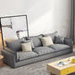 Light-grey Contemporary Sectional Stain-Resistant Living Room Solid Wood Sofa
