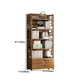 Modern Bamboo Bookcase Standard 11-inch Wide Home Book Shelf