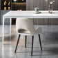 Stone Top Dining Table Contemporary Rectangle Dining Table with 4 Legs in White Clearhalo 'Dining Tables & Seating' 'Dining Tables' 'dining_table' 'Furniture' 'furniture_dining_table' 'Kitchen & Dining Furniture' 'kitchen' 'kitchen_dining_table' 1200x1200_3d858869-7422-4f7c-96af-55a6c3d2c7ee