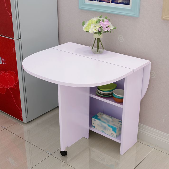 Solid Wood Mid-Century Modern Table Oval Solid Wood Top Table with Drop Leaf Clearhalo ' dining_table' 'Dining Tables & Seating' 'Dining Tables' 'furn' 'furn_dining_table' 'Furniture' 'furniture_dining_table' 'Kitchen & Dining Furniture' 'kitchen&dining_furn' 'kitchen' 'kitchen_dining_table' 1200x1200_3d879c69-dd1a-471e-a16a-da8884923b15