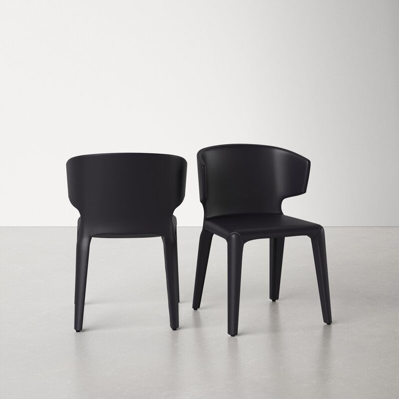 Glam Armless Dining Chairs Wingback Side Chair with Stainless Steel Legs Clearhalo 'Dining Chairs' 'Dining Tables & Seating' 'dining_chair' 'furn' 'furn_dining_chair' 'Furniture' 'furniture_dining_chair' 'Kitchen & Dining Furniture' 1200x1200_3d887d26-7638-43cd-b460-e60bf26f23c9