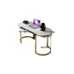 Glam Marble Office Desk with Gold Metal Base for Home Writing Desk Clearhalo 'furn' 'furn_office_desk' 'Furniture' 'Office Desks' 'Office Furniture' 'office_desk' 1200x1200_3d891abf-d9c8-444a-9f52-247a2ffaf739