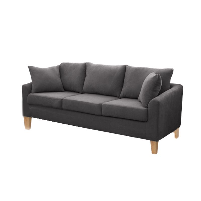 27" Wide Contemporary Sofa Fabric 3 Seater Pillows Cushions Seating Clearhalo 'furn' 'furn_sofas' 'Furniture' 'Living Room Furniture' 'Sofa' 'sofas' 1200x1200_3d894748-cafe-40ba-92ea-5cc4bb31e4cc