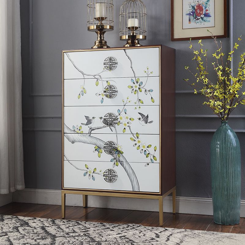 Birch Wood Dining Room Sideboard Cabinet Glam Server Cabinet with Storage Clearhalo 'buffet_sideboard' 'Buffets & Sideboards' 'furn' 'furn_buffet_sideboard' 'Furniture' 'Kitchen & Dining Furniture' 1200x1200_3d895bf6-8dd4-47e9-a512-984d0098964c