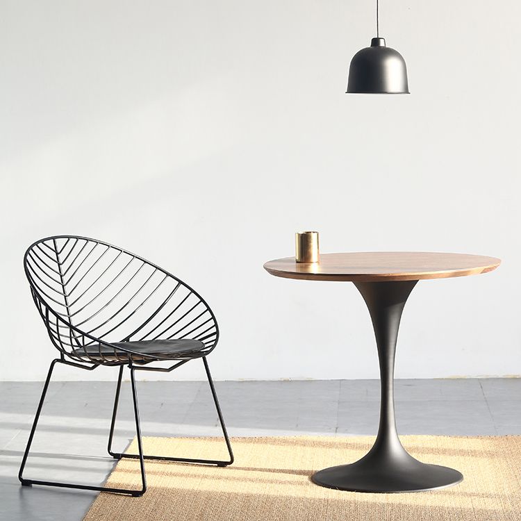 Round Solid Wood Four-Color Dining Table Simplicity Tulip Base Table for Dining Room Clearhalo ' dining_table' 'Dining Tables & Seating' 'Dining Tables' 'furn' 'furn_dining_table' 'Furniture' 'furniture_dining_table' 'Kitchen & Dining Furniture' 'kitchen&dining_furn' 'kitchen' 'kitchen_dining_table' 1200x1200_3d8af86a-1fb0-4adc-aec5-ed326d576b30