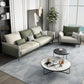 Contemporary Color Block Sofa Stain Resistant Flared Arm Sofa