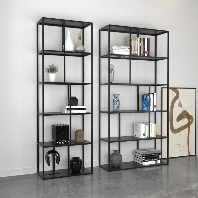 Modem & Contemporary Black Bookcase Etagere Metal Book Shelf