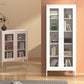 Scandinavian Steel Vertical Standard Bookcase with Clear Toughened Glass Door Clearhalo 'Bookcases' 'furn' 'furn_bookcases' 'Furniture' 'furniture_bookcases' 'kitchen' 'kitchen_bookcases' 'Living Room Furniture' 'Office Furniture' 1200x1200_3d8d2df5-9024-4d95-89dd-2ca59c949309