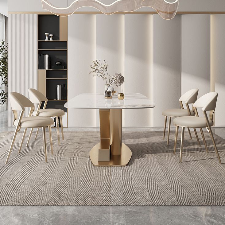 Nordic Glam Set à table rectangle de pierre fritté 1/4/5/6/7/9 Pièces