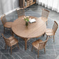 Modern Brown Dining Table Round Solid Wood Dining Table with 4 Legs for Home Clearhalo ' dining_table' 'Dining Tables & Seating' 'Dining Tables' 'furn' 'furn_dining_table' 'Furniture' 'furniture_dining_table' 'Kitchen & Dining Furniture' 'kitchen&dining_furn' 'kitchen' 'kitchen_dining_table' 1200x1200_3d937118-022d-40e4-a212-467197a20a6a