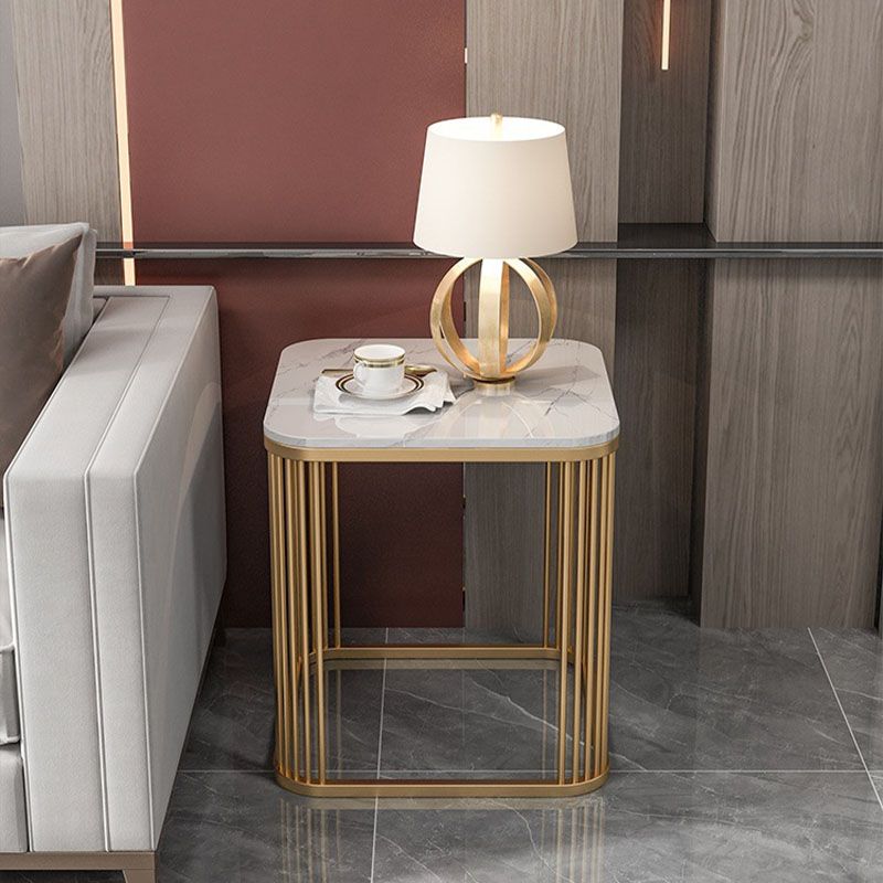 Mesa de pizarra cuadrada de la tabla de altura de marco contemporáneo, 21.7 "de alto