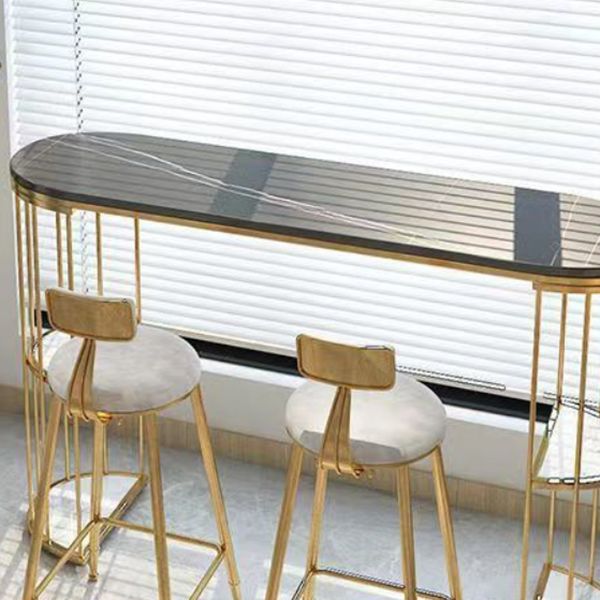 Ensemble de Table et tabourets 1/2/3 pièces, ensemble de Table de Bar et de pub ovale moderne