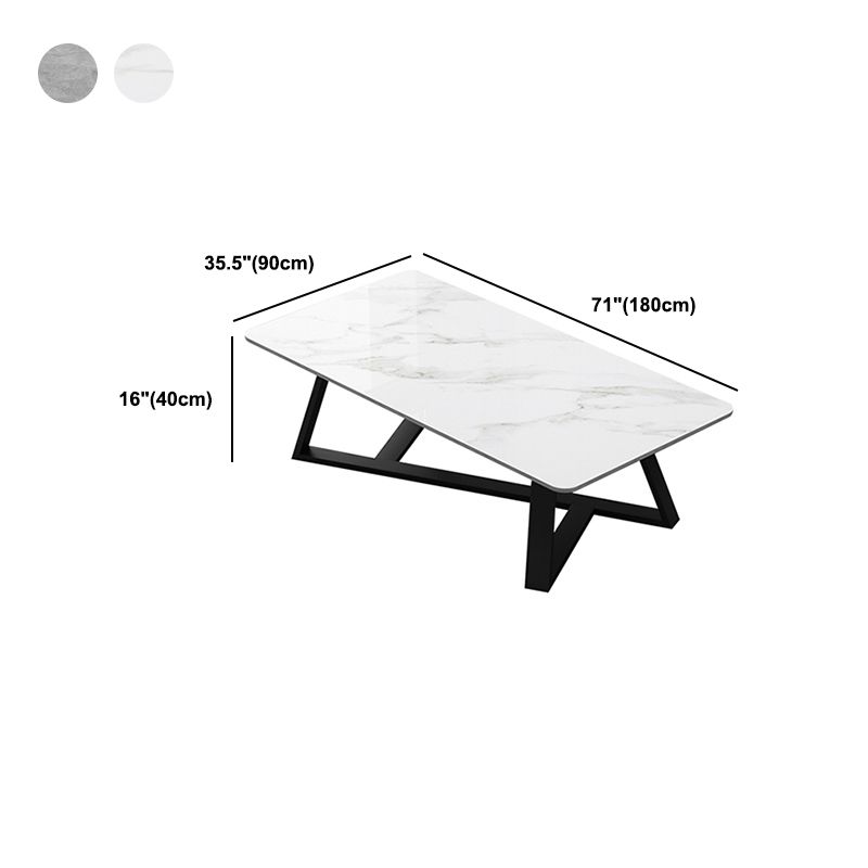 Slate Rectangular Coffee Cocktail Table Outdoor Cocktail Table