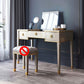 Solid Wood Make-up Vanity Mirrored Vanity Set with Padded Stool Clearhalo 'Bedroom Furniture' 'furn' 'furn_makeup_vanities' 'Furniture' 'Makeup Vanities' 'makeup_vanities' 1200x1200_3d9822c7-b614-4242-aaae-d3e9b0294d71