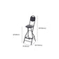 Contemporary Dining Stools Low Back Folding Bar Stools with Metal Base Clearhalo 'Bar Furniture' 'Bar Stools' 'bar_stools' 'furn' 'furn_bar_stools' 'Furniture' 'Kitchen & Dining Furniture' 1200x1200_3d989f42-8ac7-4861-a3d7-a81ee91b2ce2