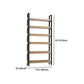 Vertical Industrial Etagere Bookshelf Steel Frame Solid Wood Shelf Bookshelf Clearhalo 'Bookcases' 'furn' 'furn_bookcases' 'Furniture' 'furniture_bookcases' 'kitchen' 'kitchen_bookcases' 'Living Room Furniture' 'Office Furniture' 1200x1200_3d9902b4-cb71-42a0-856c-e4afd01de6e7