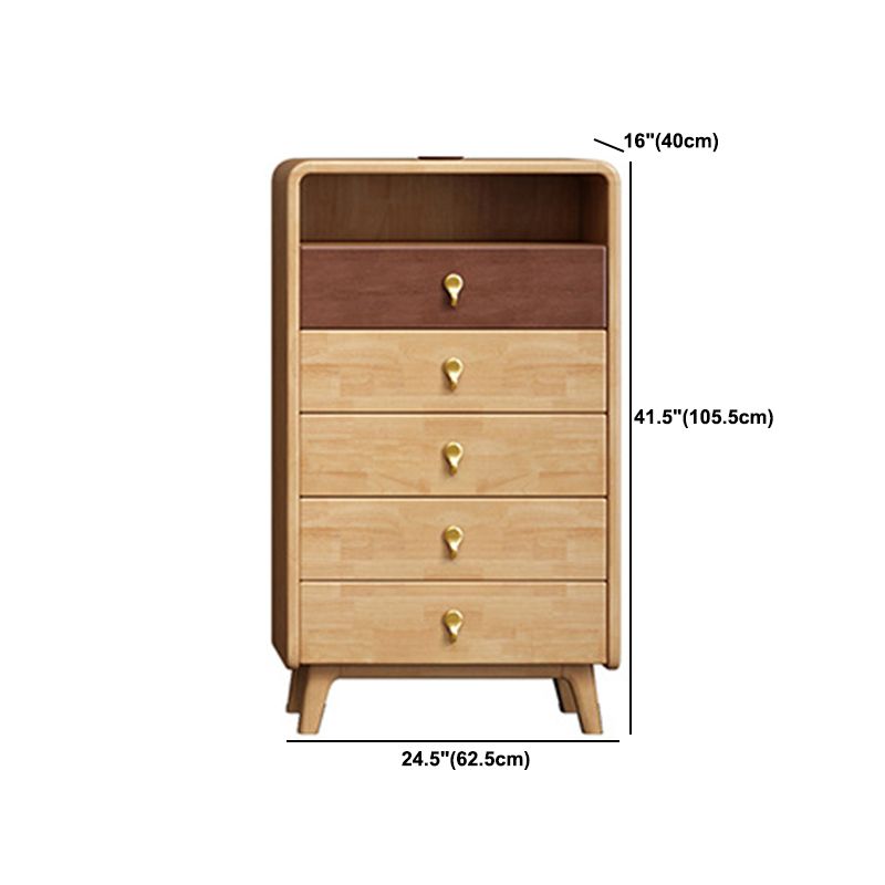 Contemporary Accent Chest with 4 Wooden Legs 15.74" Wide Chest with Drawers Clearhalo 'Cabinets & Chests' 'cabinets_chests' 'furn' 'furn_cabinets_chests' 'Furniture' 'Living Room Furniture' 1200x1200_3d99d589-29c9-412f-9335-0663d4ee8724