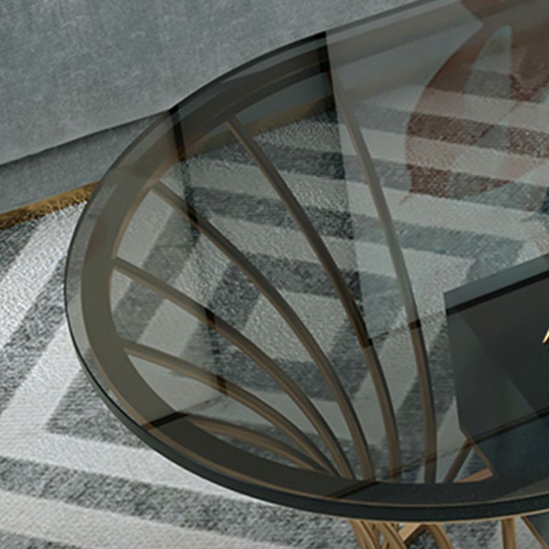 Glam Frame Single Coffee Table Oval Coffee Table with Drawer Clearhalo 'Coffee & Accent Tables' 'Coffee Tables' 'coffee_tables' 'furn' 'furn_coffee_tables' 'Furniture' 'Living Room Furniture' 1200x1200_3d9a817f-cba9-4024-8e4d-093565d1cee0