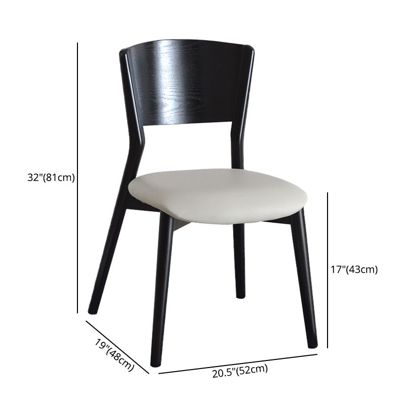 Industrial Dining Chair Open Back Side Chair with Wood Legs for Home Use Clearhalo ' kitchen&dining_furn' 'Dining Chairs' 'Dining Tables & Seating' 'dining_chair' 'furn' 'furn_dining_chair' 'Furniture' 'furniture_dining_chair' 'Kitchen & Dining Furniture' 'kitchen' 1200x1200_3d9f2cdd-7747-40ed-9157-0862e1acfc81
